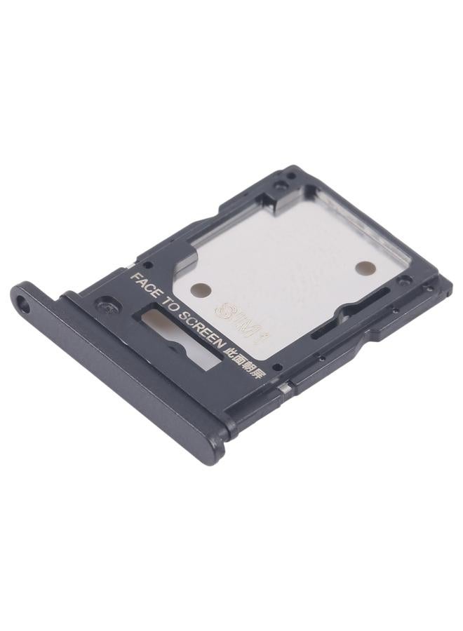 erorex For Xiaomi Redmi Note 13 4G Original SIM Card Tray + SIM / Micro SD Card Tray (Black) - Image 2