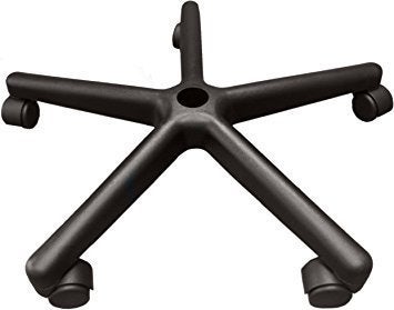 Breewell Nylon Pin Type Office Chair Caster Wheel Standard Black Set of 5 - Image 4