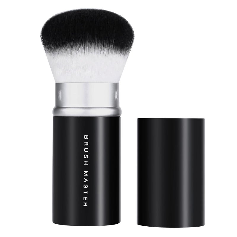 Brush Master Retractable Kabuki Makeup Brush for Blush Bronzer Foundation Powder Travel Face Cosmetic Brush