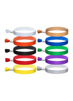 Cloth Event Wristbands, Event Wristbands, Colored Wrist Bands for Events, for Lightweight Concert Wrist Strap for Activities, Party Bracelets for Events, 100 Pcs, Color : Multiple colors