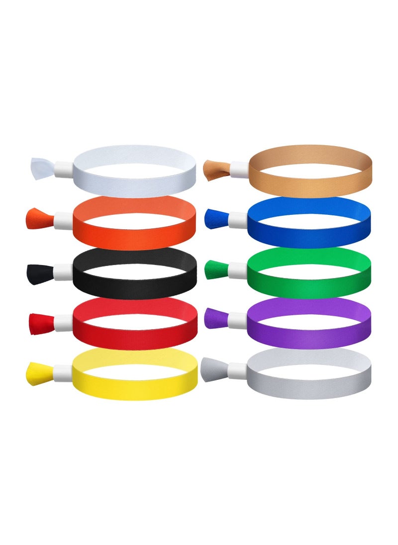 SYOSI - Cloth Event Wristbands, Event Wristbands, Colored Wrist Bands for Events, for Lightweight Concert Wrist Strap for Activities, Party Bracelets for Events, 100 Pcs, Color : Multiple colors - Image 1