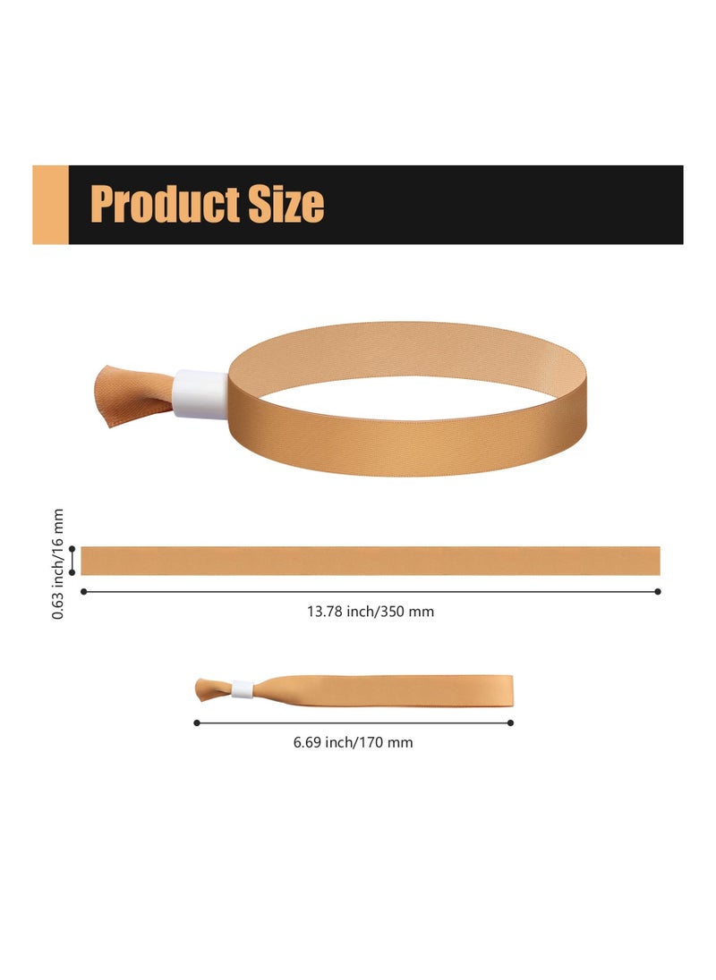 SYOSI - Cloth Event Wristbands, Event Wristbands, Colored Wrist Bands for Events, for Lightweight Concert Wrist Strap for Activities, Party Bracelets for Events, 100 Pcs, Color : Multiple colors - Image 1