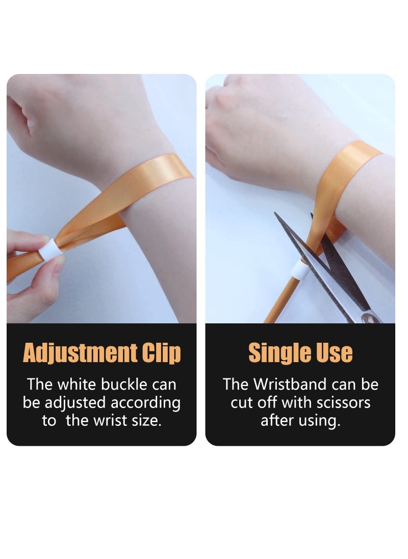 SYOSI - Cloth Event Wristbands, Event Wristbands, Colored Wrist Bands for Events, for Lightweight Concert Wrist Strap for Activities, Party Bracelets for Events, 100 Pcs, Color : Multiple colors - Image 1