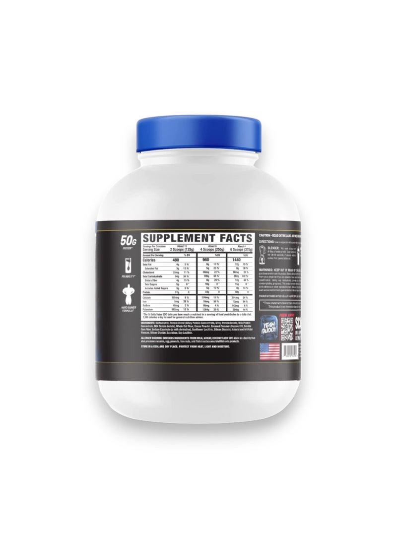 Ronnie Coleman Signature Series - King Mass XXL, Super Anabolic Growth Accelerator,  Chocolate Flavour, 6 Lb - Image 1