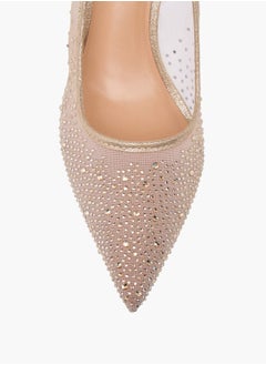 Celeste Women's Embellished Pointed Toe Pumps with Stiletto Heels Ramadan Collection  - Image 4