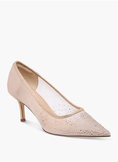 Celeste Women's Embellished Pointed Toe Pumps with Stiletto Heels Ramadan Collection  - Image 2