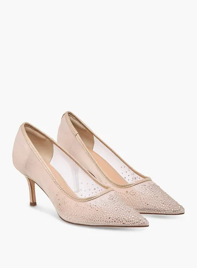 سيليست Women's Embellished Pointed Toe Pumps with Stiletto Heels