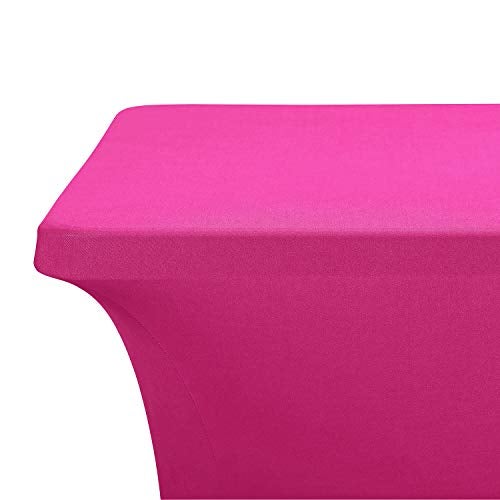 LZY Spandex Fitted Stretch Table Cover for 6 ft or 4ft or 8ft Folding Table, Rectangular Cocktail Tablecloth, Perfect for Party or Banquet - Image 4