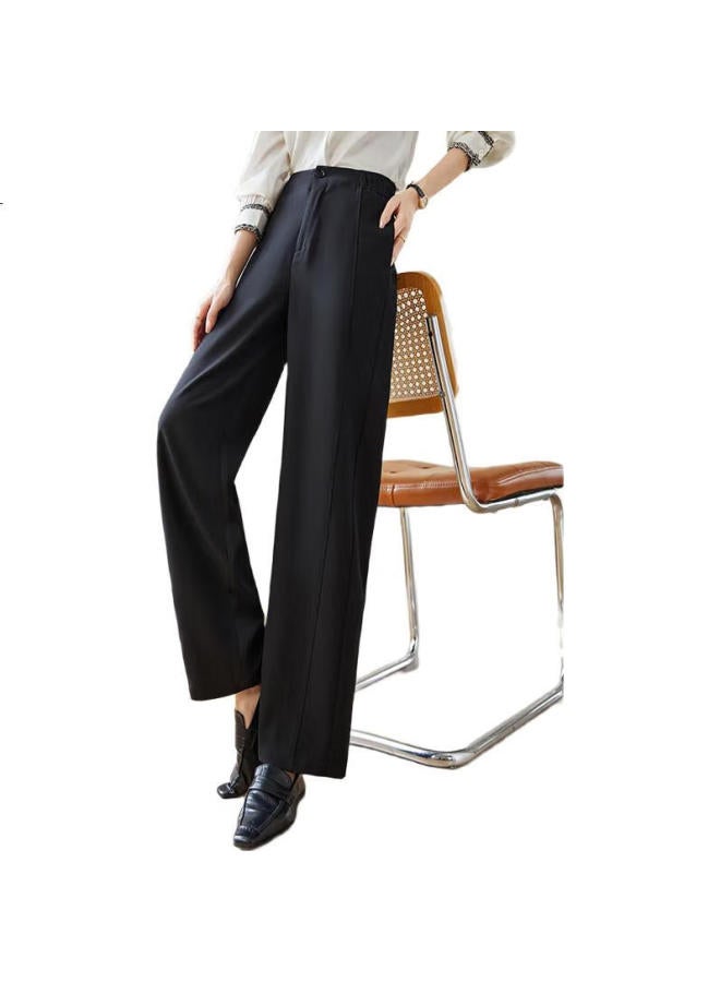 First Application Chushen Chunqiu Casual High-Waisted Wide-Leg Pants For Women With Pockets, Stylish And Versatile Commuter Trousers S143K2028 - Image 3