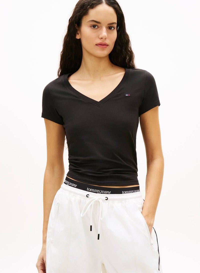 TOMMY JEANS V-Neck Slim T-Shirt - Image 4