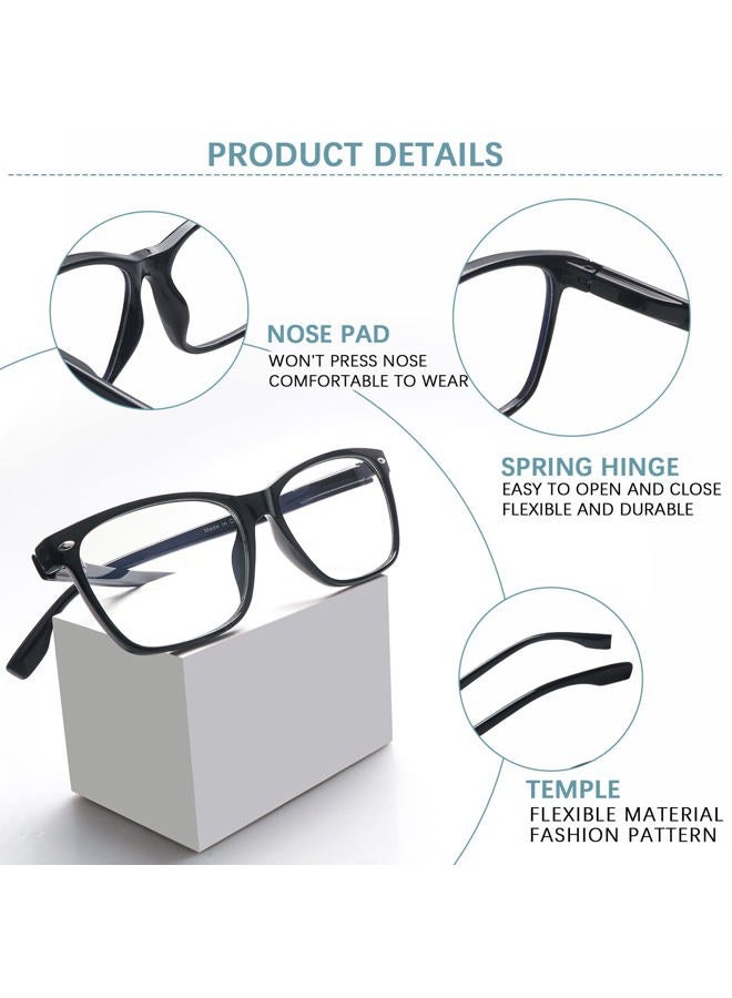 CLASAGA Progressive Multifocus Reading Glasses for Women, Blue Light Blocking Ladies Computer Readers with Spring Hinge (3 Mix Color, 1.5, multiplier_x) - Image 3