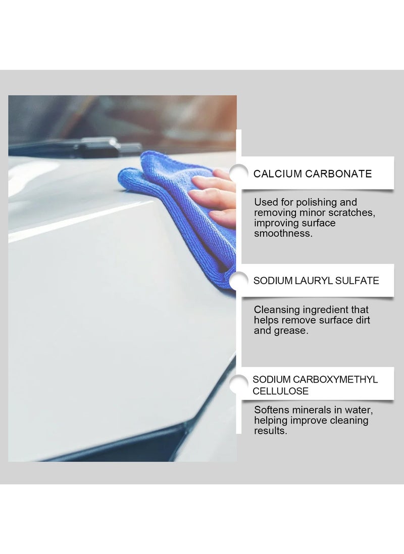 Homonth Car Scratch Repair & Polish Cream with Cleaning Cloth and Sponge Brush – Restore Shine & Remove Stains Easil  - Image 4