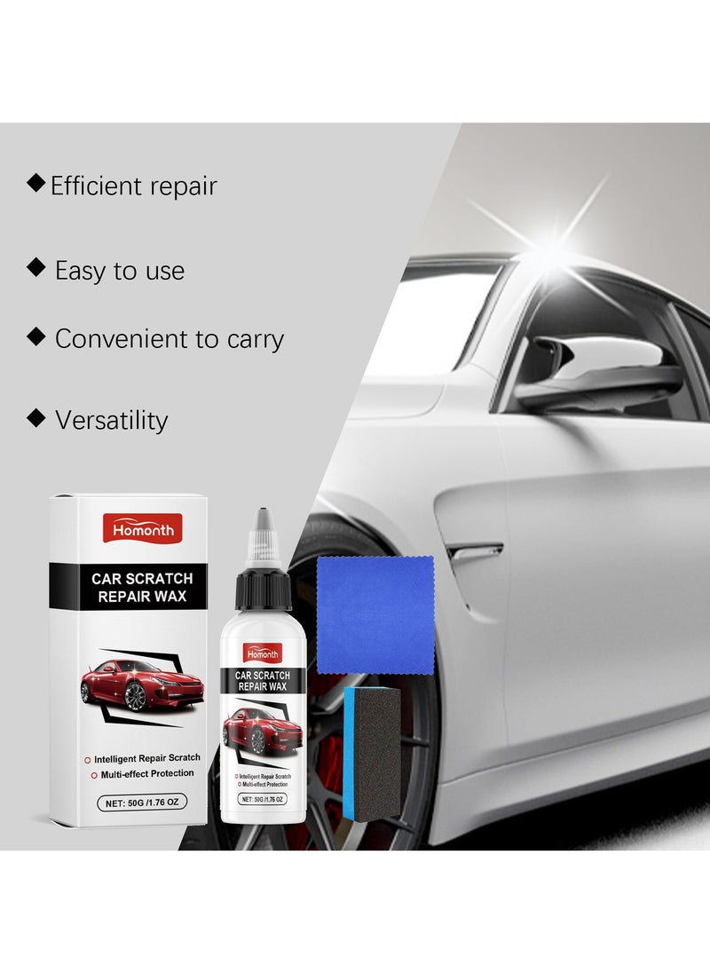 Homonth Car Scratch Repair & Polish Cream with Cleaning Cloth and Sponge Brush – Restore Shine & Remove Stains Easil  - Image 5