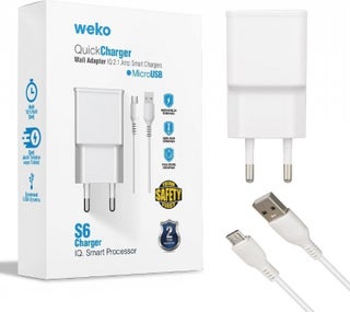 WK-21434 S6 2.1 Ampere Charging Head Adapter + Micro USB Cable (No: 3) Yes No Universal White - pzsku/Z563B78998658D727941AZ/45/_/1728051660/b3fee354-e500-4d2d-9b0c-b820b374e658