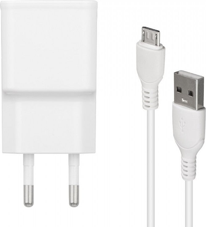 WK-21434 S6 2.1 Ampere Charging Head Adapter + Micro USB Cable (No: 3) Yes No Universal White