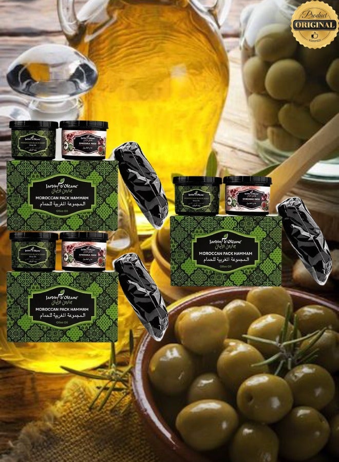 Jarden 3 Pieces Moroccan Pack Hammam Olive Oil - Image 1