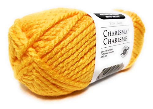 Charisma Loops & Threads Charisma Yarn, 1 Ball, Yellow, 3.5 Ounces - Image 1