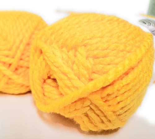 Charisma Loops & Threads Charisma Yarn, 1 Ball, Yellow, 3.5 Ounces - Image 3