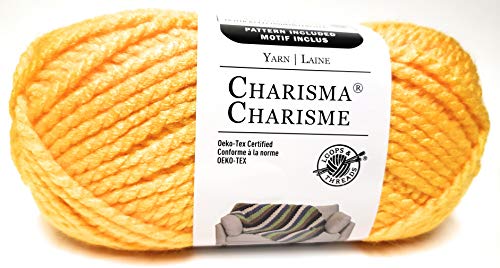 Charisma Loops & Threads Charisma Yarn, 1 Ball, Yellow, 3.5 Ounces - Image 4
