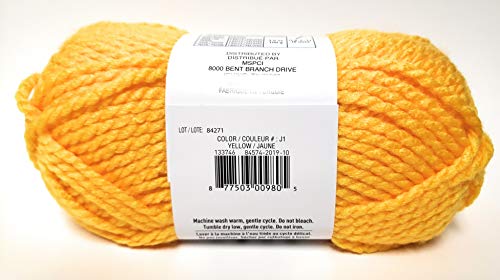 Charisma Loops & Threads Charisma Yarn, 1 Ball, Yellow, 3.5 Ounces - Image 2