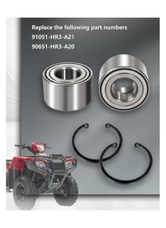SYOSI Front Heavy Duty Wheel Bearing Kit for Honda Rancher 420 Rubicon 500 520 2014-2024 Foreman 500 520 2014-2024 Replace 91051-HR3-A21 90651-HR3-A20  - Image 5
