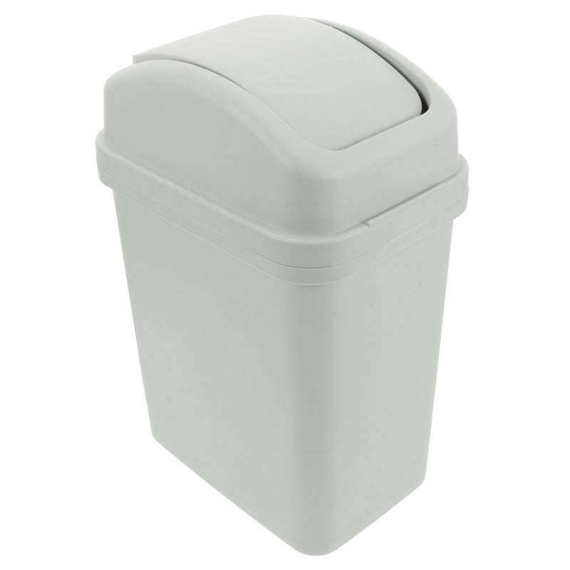 Swing Lid Kitchen Bin Trash Bucket Narrow Space Garbage Can Waste Basket - Image 1