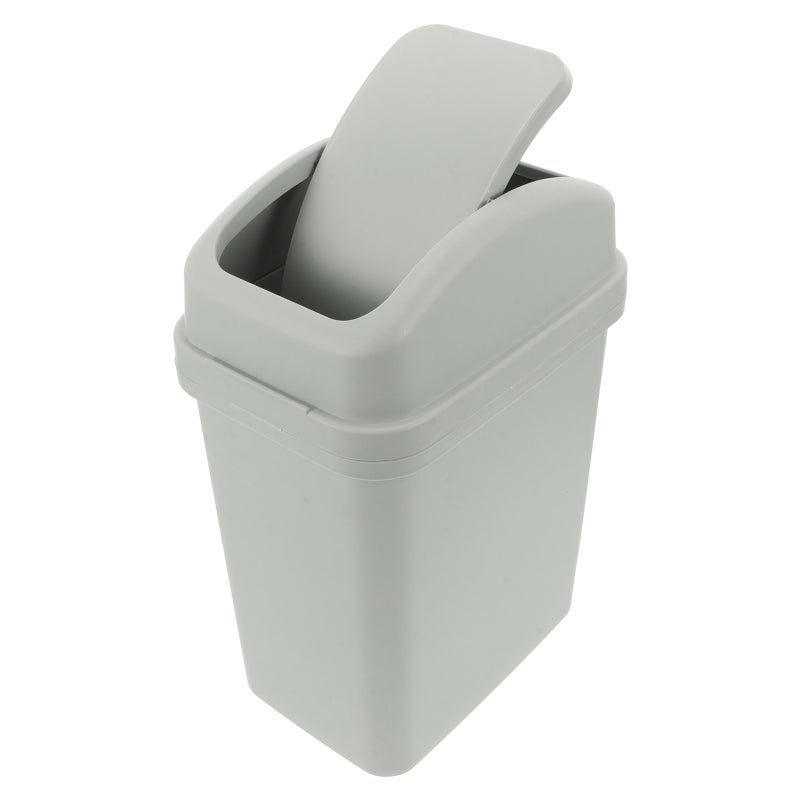 Swing Lid Kitchen Bin Trash Bucket Narrow Space Garbage Can Waste Basket - Image 2