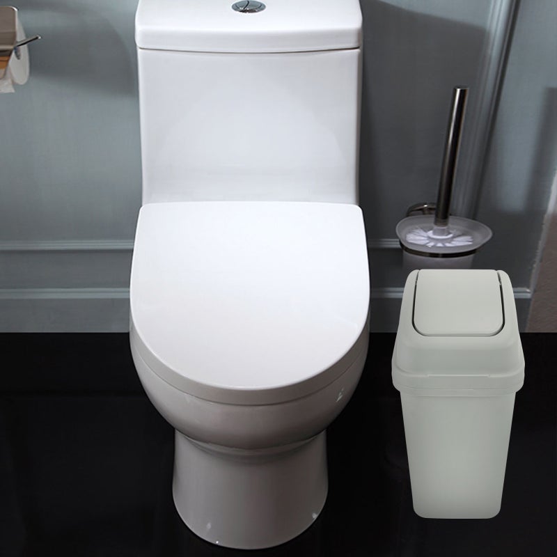 Swing Lid Kitchen Bin Trash Bucket Narrow Space Garbage Can Waste Basket - Image 5