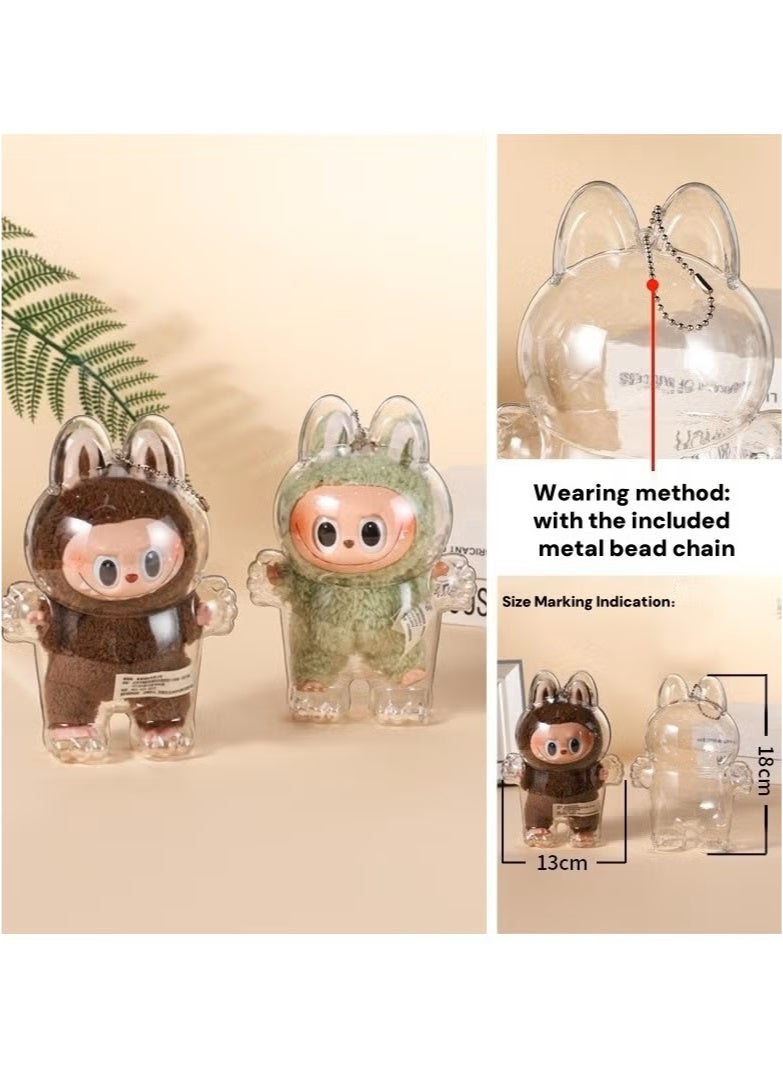 لابوبو جراب لابوبو شفاف واقٍ | صندوق عرض قائم مقاوم للغبار والصدمات (بدون بطانة داخلية) - Image 2