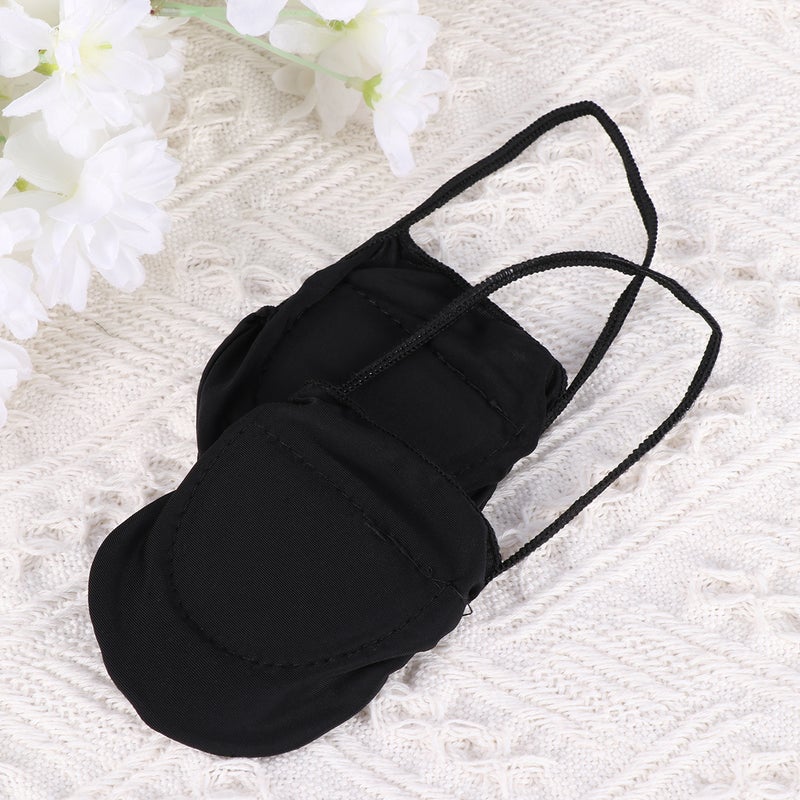 4 Pairs Women Low Cut High Heel Socks Fashion Anti- Half Socks Shallow Mouth Invisible Socks (Black) - Image 3
