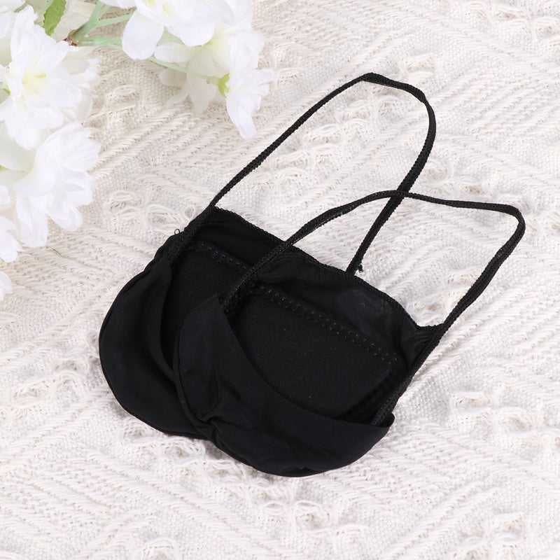 4 Pairs Women Low Cut High Heel Socks Fashion Anti- Half Socks Shallow Mouth Invisible Socks (Black) - Image 5