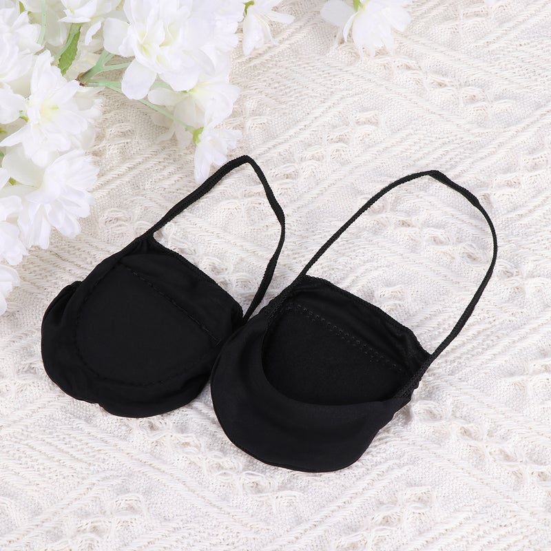4 Pairs Women Low Cut High Heel Socks Fashion Anti- Half Socks Shallow Mouth Invisible Socks (Black) - Image 1