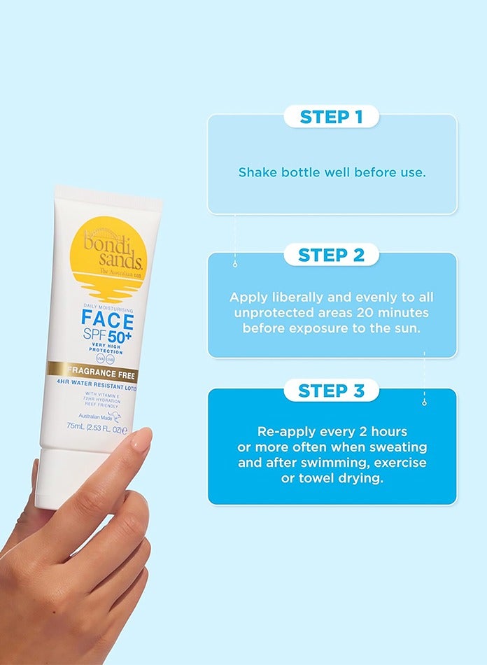 Bondi Sands Sunscreen Lotion Spf50+ - Fragrance Free 150ml - Image 4