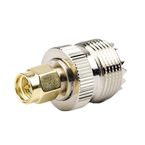 TengKo UHF Female to SMA Male Adapter RF Coax Connector SO239(PL259) Handheld Antenna PL-259 Converter Two Way Radio RF Antenna Adapter (2 Pack) - Image 5