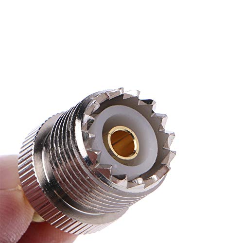 TengKo UHF Female to SMA Male Adapter RF Coax Connector SO239(PL259) Handheld Antenna PL-259 Converter Two Way Radio RF Antenna Adapter (2 Pack) - Image 3