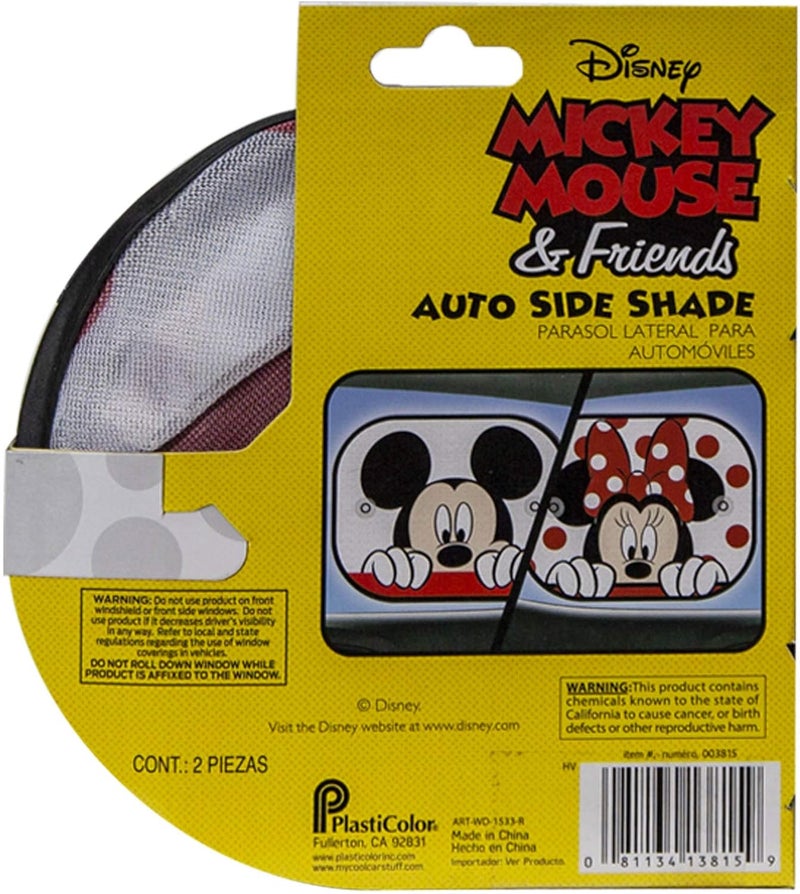 Plasticolor Disney Mickey & Minnie Peek-A-Boo Side Window Sunshade - Image 4