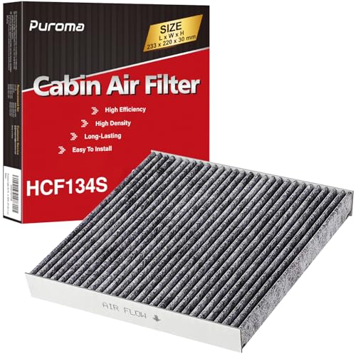 Puroma Cabin Air Filter with Activated Carbon Replacement for CP134 CF10134 Honda Acura Civic CRV Odyssey CSX ILX MDX RDX AT134 1 pc - Image 1