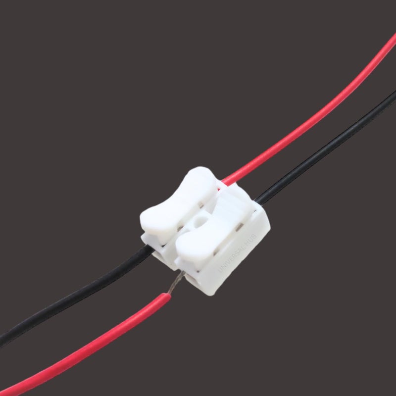 UNIVERSAL HUB � 50PCS 2 Pins Cable Clamp Connectors Electrical Push Type Cable Connectors Quick Splice Lock Wire Terminal 220V 10A - Image 2