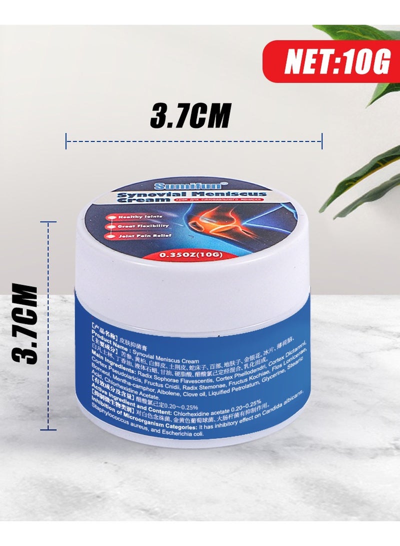 Sumifun 3PACK Knee Joints Soothing Balm, Muscle Pain Relief Ointment, Providing Fast Relief & Soothes Chronic Muscle Pain, Hand And Foot Tenosynovitis Cold Gel, Soothing Joint Cream 100% Natural Formula 10g*3  - Image 5