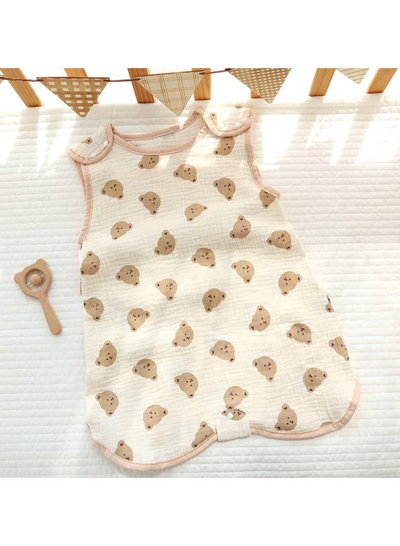 Loquat Summer Suitable For Baby Anti Startle Cotton Wrap Sleeping Vest Bag