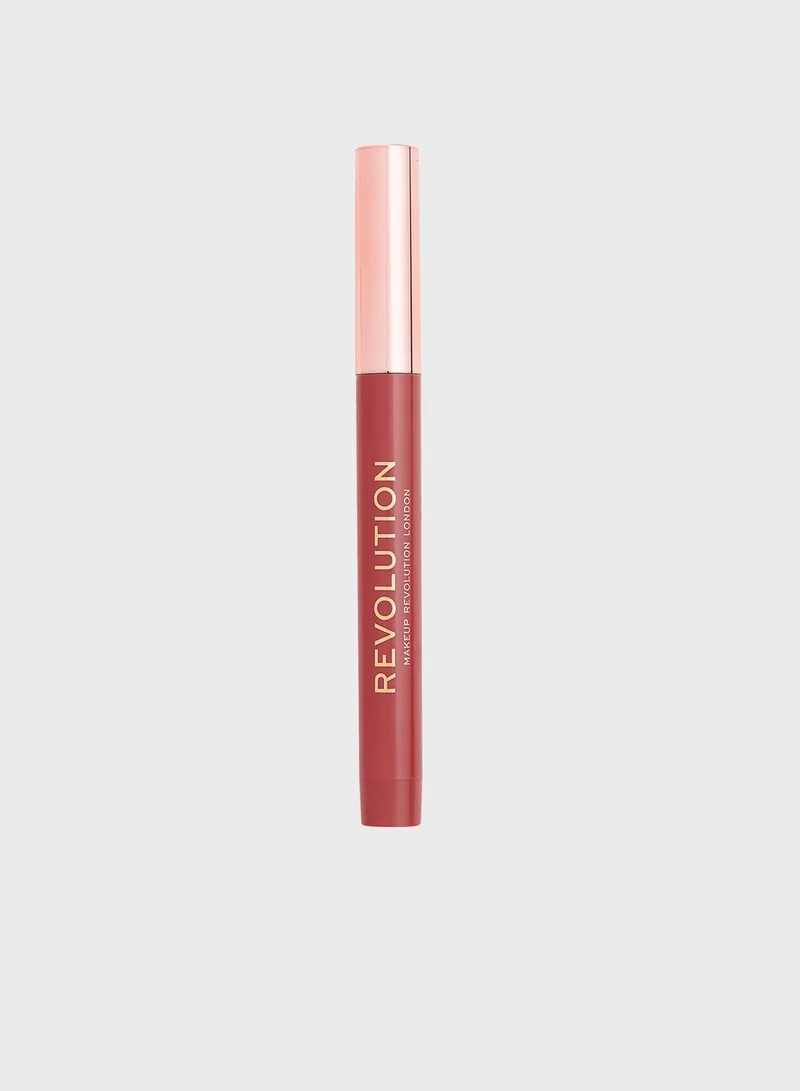 REVOLUTION Velvet Kiss Lip Crayon Rose