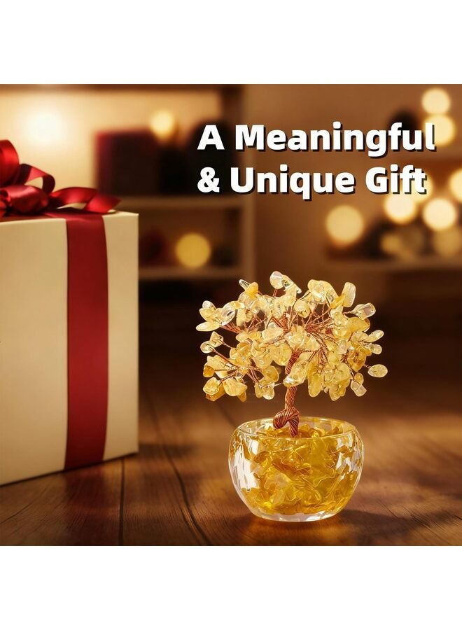 يُسلِّم شجرة الحياة الكريستالية، شجرة الشاكرا السبعة، شجرة الأحجار الكريمة، الأشجار الروحية، شجرة الطاقة لديكور المكتب المنزلي، هدايا كريستالية للنساء - Image 5