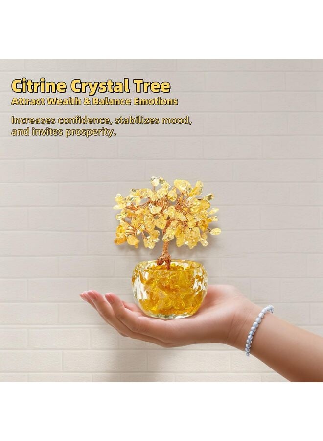 يُسلِّم شجرة الحياة الكريستالية، شجرة الشاكرا السبعة، شجرة الأحجار الكريمة، الأشجار الروحية، شجرة الطاقة لديكور المكتب المنزلي، هدايا كريستالية للنساء - Image 4