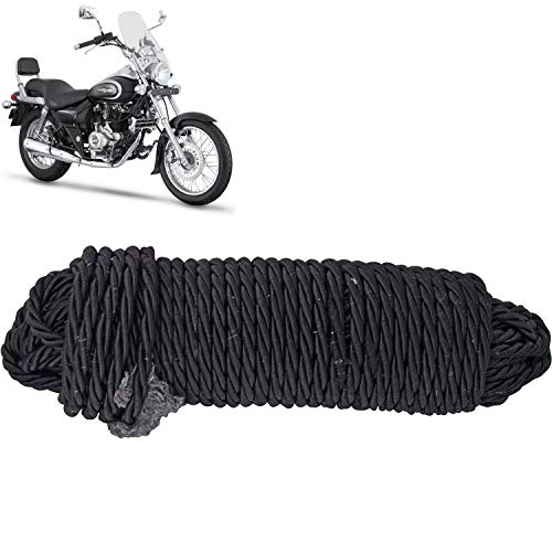 Yashinika 28 Meters Leg Guard Rope Extra Long & Heavy Durable & High Strength Rope Universal with for All Bike Models - Black, Pack of 1 - Image 1