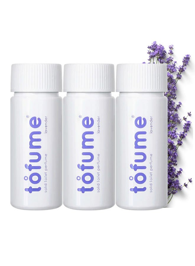 tofume Effervescent Bathroom Air Fresheners - Floral Lavender Fragrance - Toilet Deodorizer Tablets, Air Fresheners For Bathroom, Drop in Flushable Air Freshener Toilet Fresheners, 1 Pack - Image 1