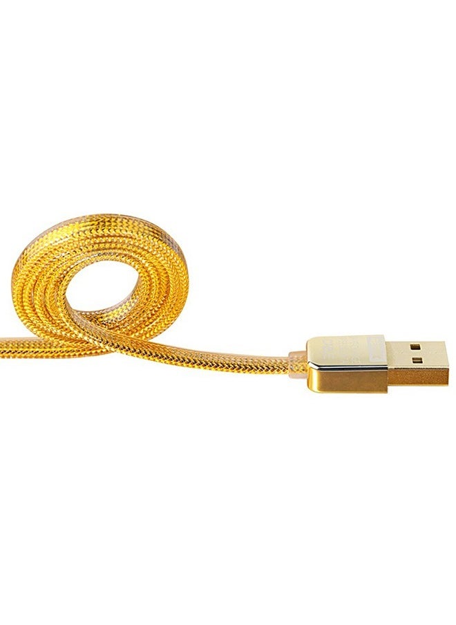 REMAX - 2-Piece Original Fast Speed Micro USB Data Cable 1M for Android Phones Gold - Image 1