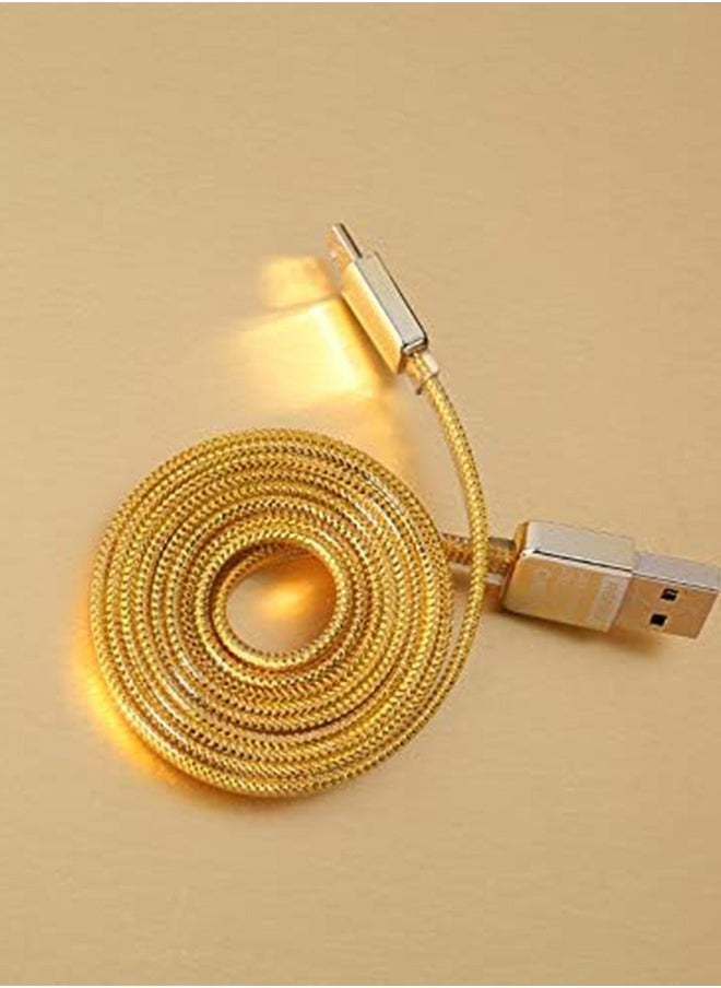 REMAX - 2-Piece Original Fast Speed Micro USB Data Cable 1M for Android Phones Gold - Image 1