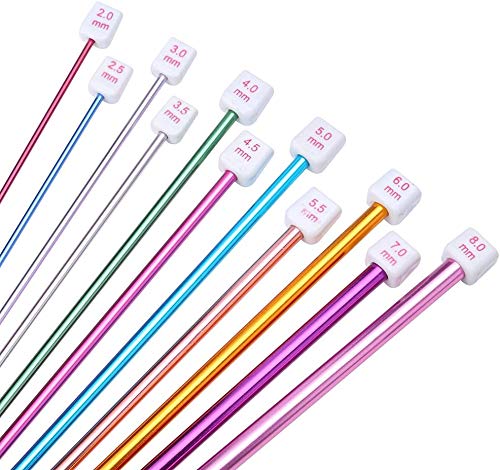 MosBug Tunisian Crochet Hooks Set Afghan Crochet Hooks Aluminum Needles Tools for Beginners+ Burable Cloth Case 11-Pack - Image 2