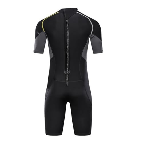 ZCCO Men's Wetsuits 1.5mm Premium Neoprene Back Zip Shorty Dive Skin for Spearfishing,Snorkeling, Surfing,Canoeing,Scuba Diving Suits (1.5mm, XXXL) - Image 5