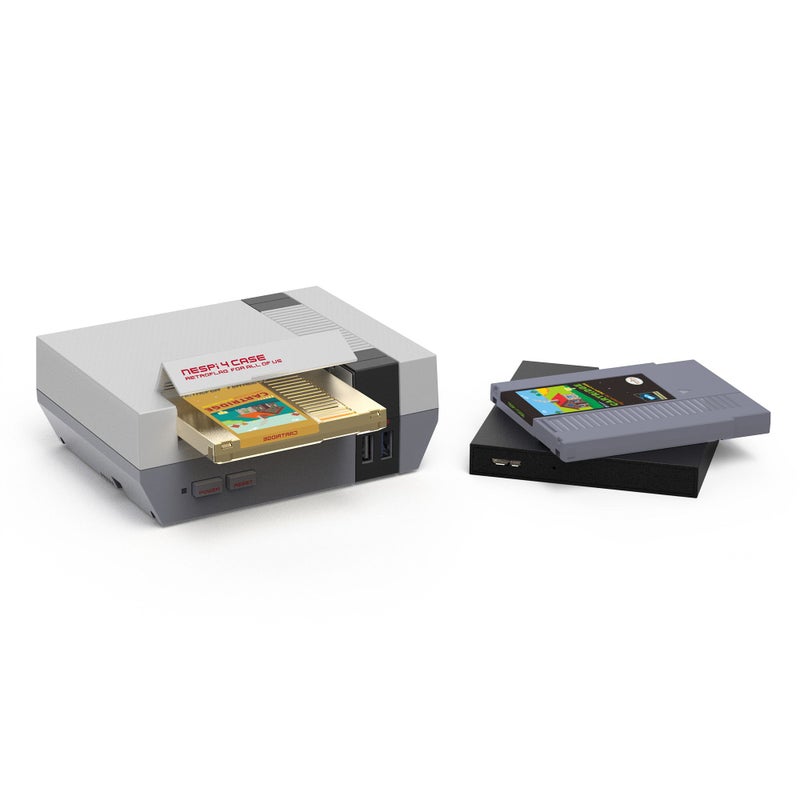 Retroflag Hard Disk Drive Enclosure Box for Raspberry Pi NESPi 4 / PC Data Transfer, Gold - Image 3